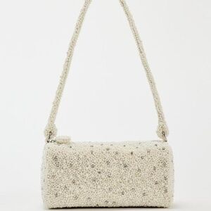 Zara Pearl Beaded Clutch